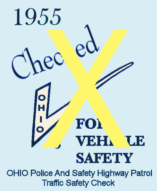 (image for) 1955 Ohio Safety check sticker